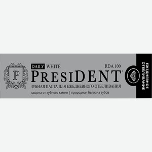 Зубная паста отбеливающая Президент Зеленая дубрава ЗАО к/у, 68 мл