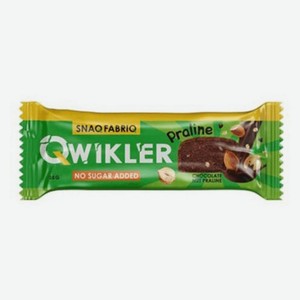 Батончик QWIKLER Шоколадно-ореховое пралине 35гр