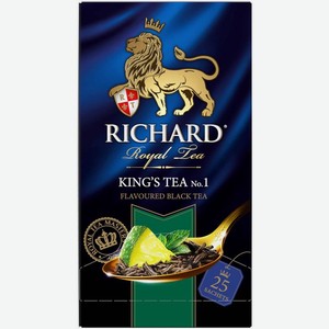 Чай черный Richard Kings Tea №1 King’s Choice №1 лайм-мята 25 саше 50г