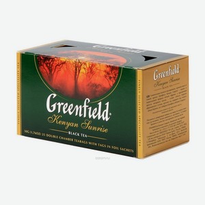 Чай GREENFIELD Kenyan Sunrise черный картон double sachet 25п