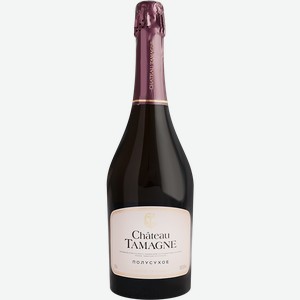 Вино Chateau Tamagne белое игристое полусухое 12.5% 750мл