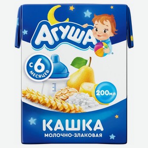 Каша молочная Агуша Засыпай-ка Злаки, груша и банан
