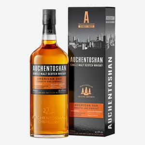 Виски шотландский Auchentoshan American Oak в подарочной упаковке, 0.7л Великобритания
