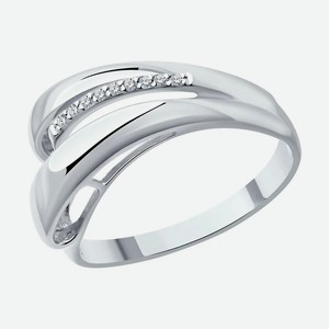 Кольцо Diamant из серебра с бриллиантами 94-210-01745-1, размер 19
