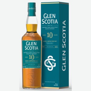 Виски шотландский Glen Scotia 10 лет в подарочной упаковке, 0.7л Великобритания