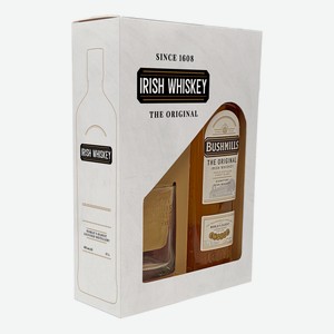 Виски Bushmills Original + стакан в подарочной упаковке, 0.7л Ирландия