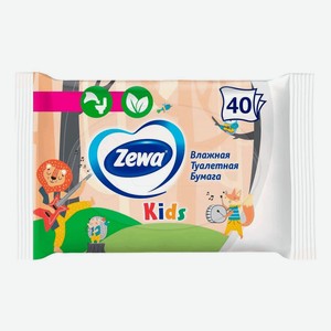 Влажная туалетная бумага Zewa Kids 40 шт