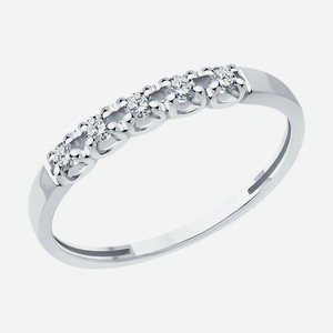 Кольцо SOKOLOV Diamonds из белого золота с бриллиантами 1012507-3, размер 16.5