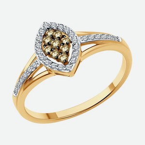 Кольцо SOKOLOV из золота с бриллиантами 1012639, размер 18