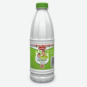 Кефир Моя Славита 3.2% 900 мл, пластиковая бутылка
