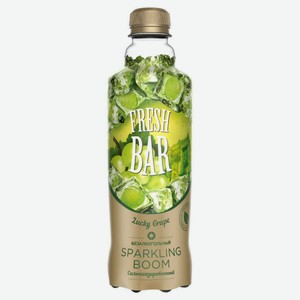 Напиток газированный Fresh Bar Sparkling Boom безалкогольный, 480 мл, пластиковая бутылка