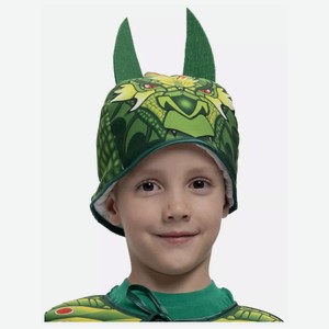 Карнавальная шапочка Вестифика  Зеленый Дракон , зеленая (52-56)