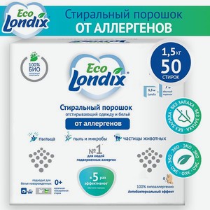 Стиральный порошок Londix гипоаллергенный концентрат 50 стирок (1.5 кг)