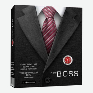 Набор подарочный Q.P. №1114 New Boss (шампунь 250 мл + тонизирующий гель для душа 250 мл), мужской