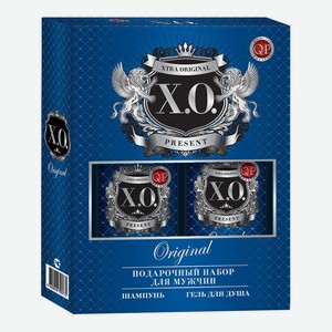 Набор подарочный Q.P. X.O №1005 Original (гель для душа 250 мл+шампунь 250 мл), мужской