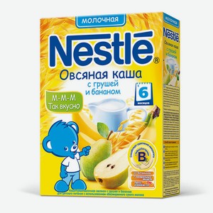 Каша Nestle 200 г молочная овсяная с бананом и гру