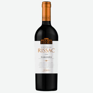 Вино Шато Риссак Кабардес красное сухое 14,5% 0,75л /Франция/