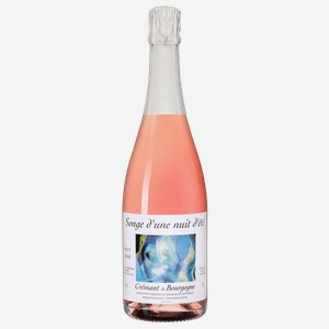 Игристое вино Cremant de Bourgogne Songe d’une nuit d’ete Brut Rose