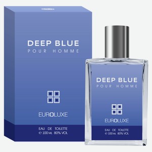 Tуалетная вода мужская Euroluxe Deep Blue, 100 мл