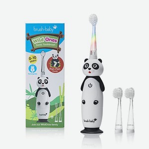 Зубная щетка электрическая Brush-Baby Sonic WildOnes звуковая Панда 0-10 лет