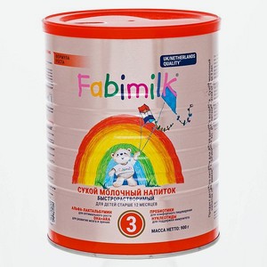 Напиток молочный FABIMILK 3 900г с 12месяцев