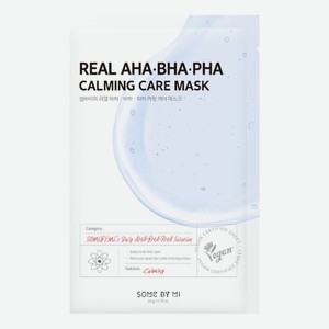 Успокаивающая тканевая маска для лица Real AHA-BHA-PHA Calming Care Mask 20г