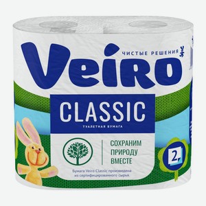Туалетная бумага Viero Classic 4шт 2-х слойная бел