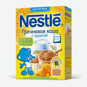 Каша Nestle 200 г молочная гречневая с курагой с 5