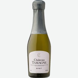 Вино игристое Chateau Tamagne белое брют 12.5% 200мл