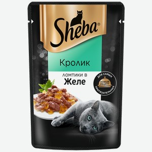 Влажный корм Sheba Ломтики в желе с кроликом для взрослых кошек 75 г