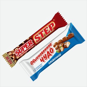 Шоколадный батончик  Обычкновенное Чудо / Супер Степ  55-65г