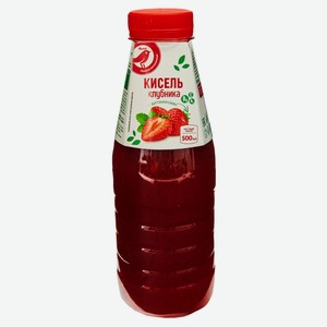 Кисель АШАН Красная птица с витаминами клубничный, 500 мл