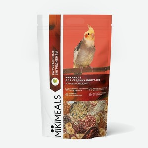 Mikimeals корм для средних попугаев (400 г)