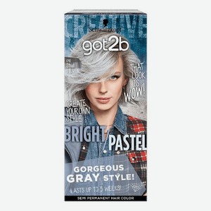 Краска для волос Bright/Pastel 80мл: 098 Серебристый металлик