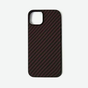 Чехол Devia Ultra-Thin Carbon Fiber Texture Magnetic Case для iPhone 14 - Wine Red