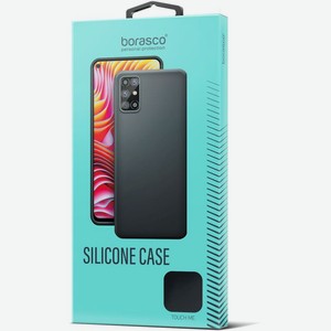 Чехол BoraSCO Silicone Case матовый для Xiaomi POCO M5 черный
