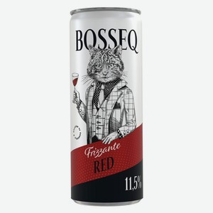 Игристое вино Bosseq Фризанте красное экстра брют Венгрия, 0,25 л