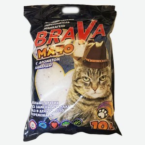 Наполнитель для кошачьего туалета Brava Мачо силикагелевый лаванда, 10 л