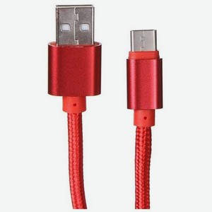 Кабель Media Gadget USB - Type-C 2A 1.0m Red MGC011TRD