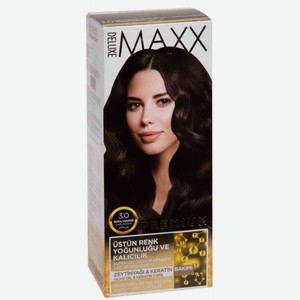 Крем-краска для волос Maxx Deluxe Premium 3.0 темный каштан, 110 мл