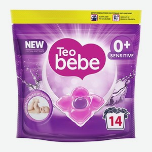 Капсулы для стирки Teo Bebe Cotton Soft sensetive для детского белья 14 шт.