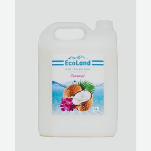 Крем-гель для душа ECOLAND Coconut с ароматом кокоса 5л