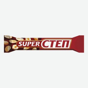 Батончик Славянка Super Step шоколадный с нугой-карамелью-арахисом 65 г