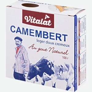 Сыр мягкий Vitalat Камамбер с белой плесенью, 45%
