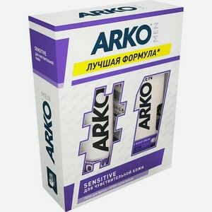Набор подарочный Arko Sensitive Пена для бритья, + Крем после бритья