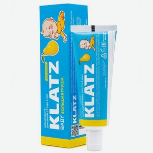 Зубная паста для детей Klatz Baby Большая груша, без фтора 40мл