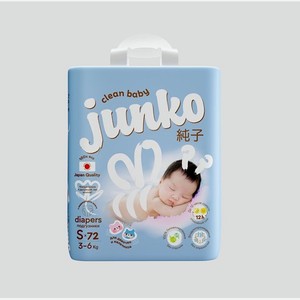 Подгузники JUNKO размер S от 3- 6 кг 72 шт
