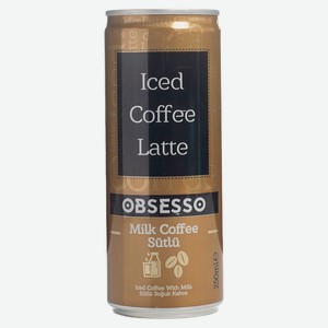Напиток OBSESSO Latte кофе с молоком, 250 мл