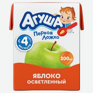 Сок детский Агуша Яблоко осветленный с 4 месяцев