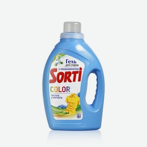Гель для стирки цветного белья Sorti Color чистота и мягкость 1,2л. Цены в отдельных розничных магазинах могут отличаться от указанной цены.